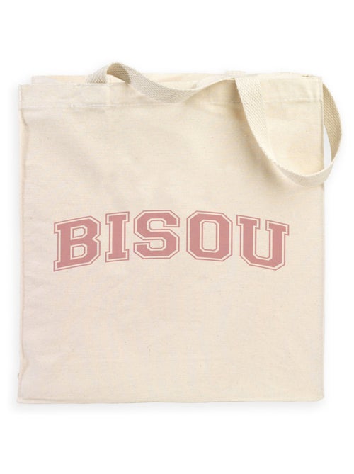 Totebag BISOU TYPO USA - Kiabi Totebag BISOU TYPO USA - Kiabi