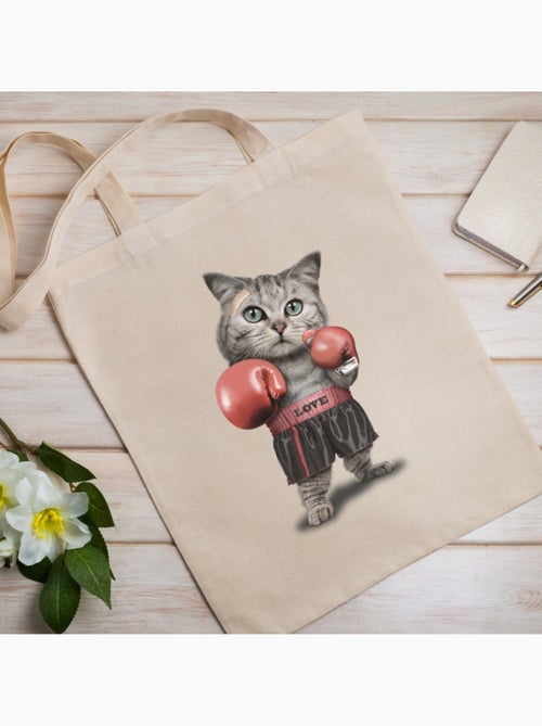 Totebag BOXING CAT - Kiabi Totebag BOXING CAT - Kiabi