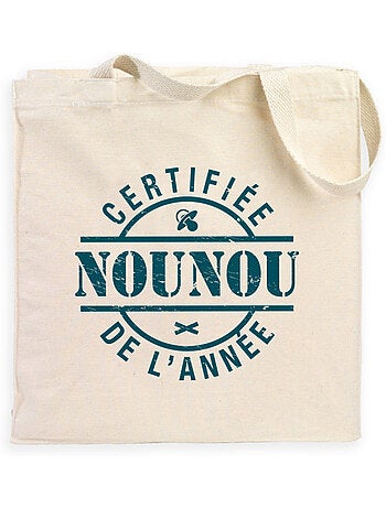 Totebag CERTIFIÉE NOUNOU DE L'ANNÉE