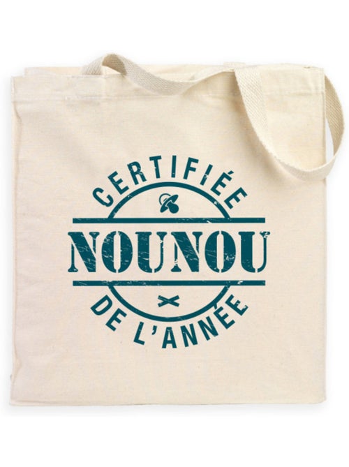 Totebag CERTIFIÉE NOUNOU DE L'ANNÉE - Kiabi Totebag CERTIFIÉE NOUNOU DE L'ANNÉE - Kiabi