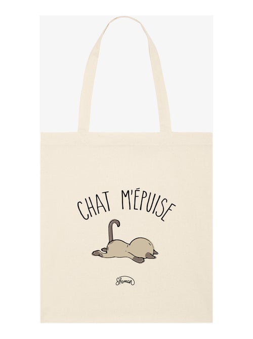 Totebag CHAT M'EPUISE - Kiabi Totebag CHAT M'EPUISE - Kiabi