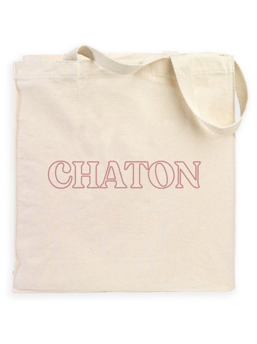 Totebag CHATON ROSE - Kiabi Totebag CHATON ROSE - Kiabi