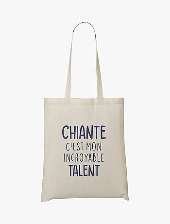 Totebag CHIANTE C'EST MON INCROYABLE TALENT