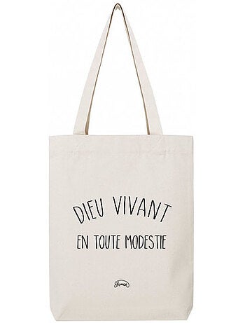 Totebag DIEU VIVANT EN TOUTE MODESTIE