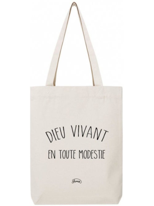 Totebag DIEU VIVANT EN TOUTE MODESTIE - Kiabi Totebag DIEU VIVANT EN TOUTE MODESTIE - Kiabi