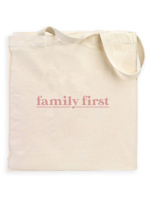 Totebag FAMILY FIRST ROSE - Kiabi Totebag FAMILY FIRST ROSE - Kiabi