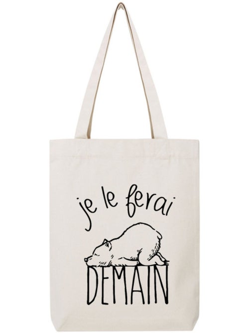 Totebag JE LE FERAI DEMAIN - Kiabi Totebag JE LE FERAI DEMAIN - Kiabi