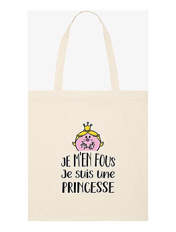 Totebag JE M EN FOUS JE SUIS UNE PRINCESSE