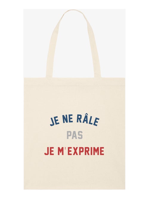 Totebag JE NE RÂLE PAS JE M'EXPRIME - Kiabi Totebag JE NE RÂLE PAS JE M'EXPRIME - Kiabi