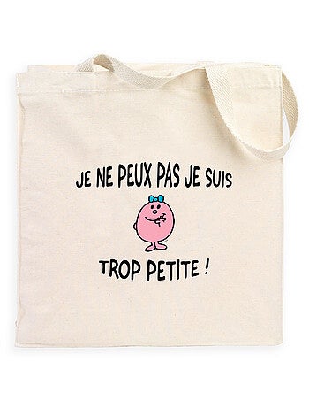 Totebag JE PEUX PAS JE SUIS TROP PETITE