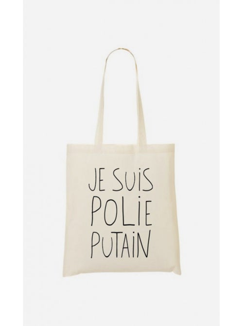 Totebag JE SUIS POLIE - Kiabi Totebag JE SUIS POLIE - Kiabi