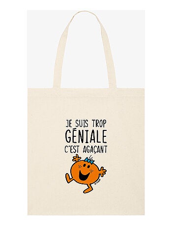 Totebag JE SUIS TROP GÉNIALE C'EST AGAÇANT