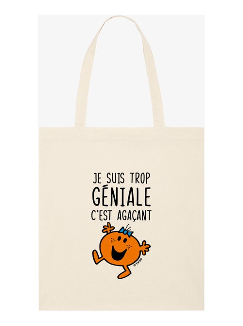 Totebag JE SUIS TROP GÉNIALE C'EST AGAÇANT - Kiabi Totebag JE SUIS TROP GÉNIALE C'EST AGAÇANT - Kiabi
