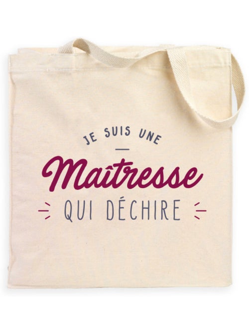 Totebag JE SUIS UNE MAÎTRESSE QUI DÉCHIRE - Kiabi Totebag JE SUIS UNE MAÎTRESSE QUI DÉCHIRE - Kiabi
