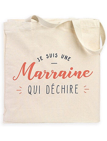 Totebag JE SUIS UNE MARRAINE QUI DÉCHIRE
