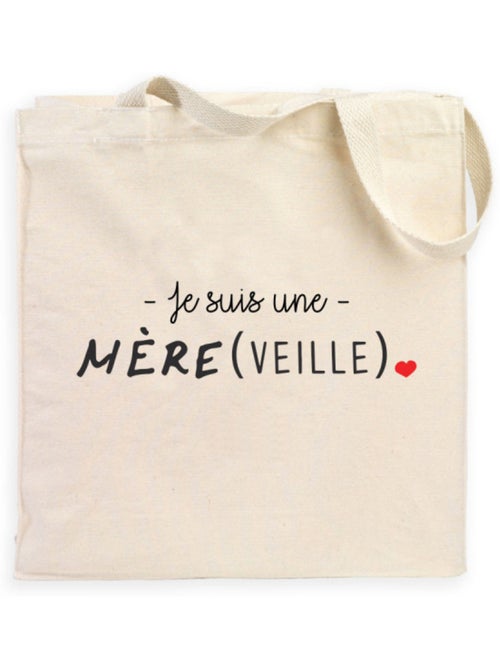 Totebag JE SUIS UNE MERE VEILLE - Kiabi Totebag JE SUIS UNE MERE VEILLE - Kiabi