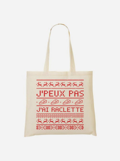 Totebag J'PEUX PAS J'AI RACLETTE - Kiabi Totebag J'PEUX PAS J'AI RACLETTE - Kiabi