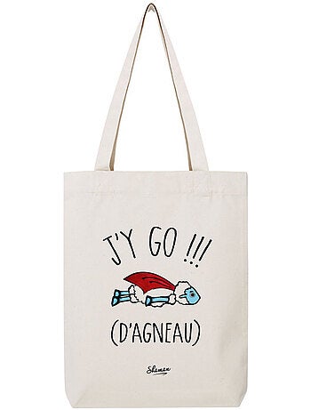 Totebag J'Y GO D'AGNEAU