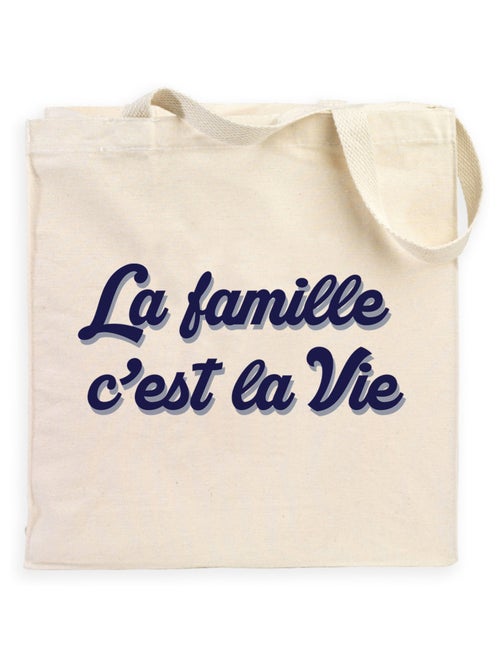 Totebag LA FAMILLE C'EST LA VIE - Kiabi Totebag LA FAMILLE C'EST LA VIE - Kiabi