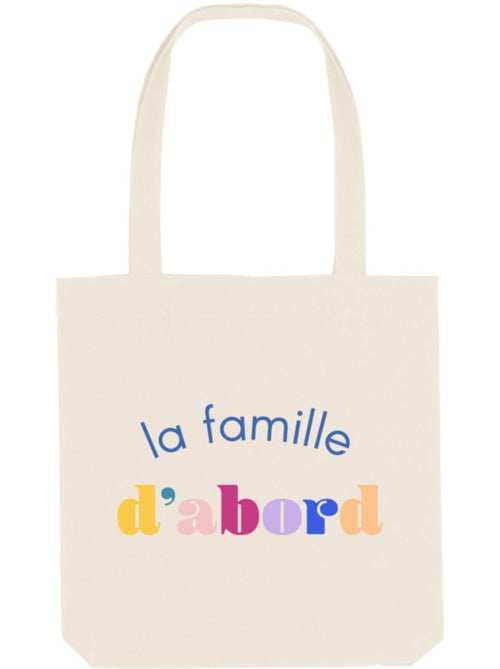 Totebag LA FAMILLE D'ABORD - Kiabi Totebag LA FAMILLE D'ABORD - Kiabi