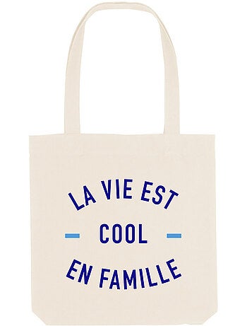 Totebag LA VIE EST COOL EN FAMILLE