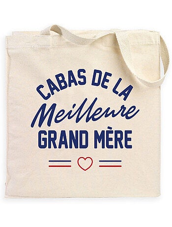 Totebag LE CABAS DE LA MEILLEURE GRAND MERE