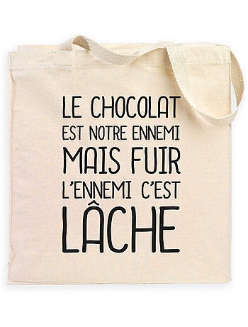 Totebag LE CHOCOLAT EST NOTRE ENNEMI 2