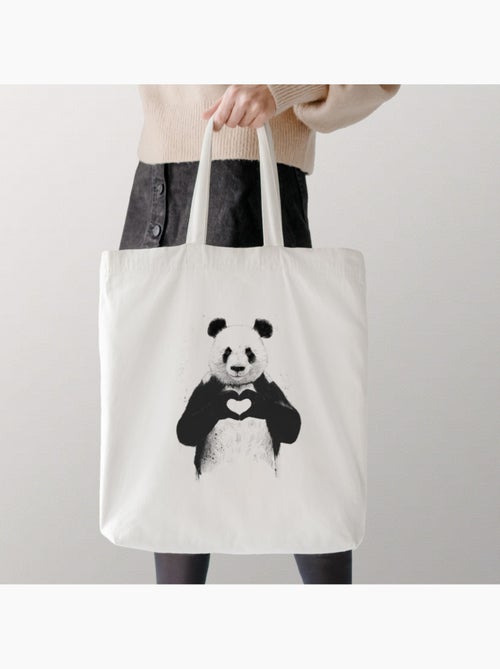 Totebag LOVE PANDA - Kiabi Totebag LOVE PANDA - Kiabi