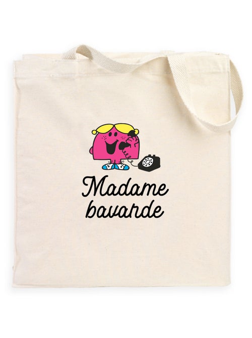 Totebag MADAME BAVARDE COEUR - Kiabi