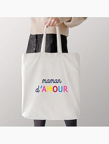 Totebag MAMAN D'AMOUR COLORÉE WAF