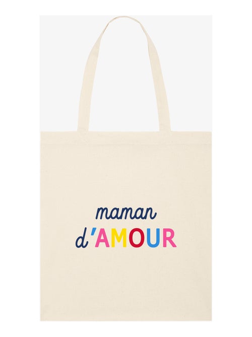 Totebag MAMAN D'AMOUR COLORÉE WAF - Kiabi Totebag MAMAN D'AMOUR COLORÉE WAF - Kiabi