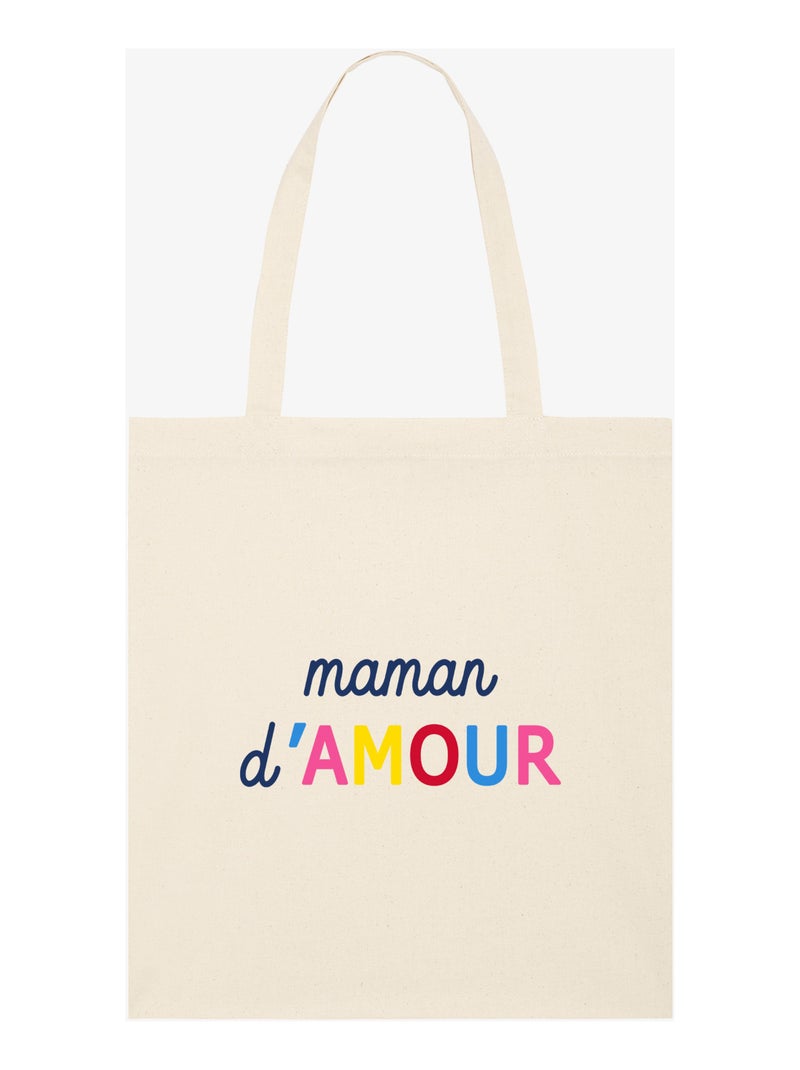 Totebag MAMAN D'AMOUR COLORÉE WAF Beige - Kiabi