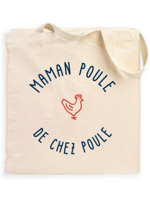 Totebag MAMAN POULE DE CHEZ POULE 2 MPT - Kiabi Totebag MAMAN POULE DE CHEZ POULE 2 MPT - Kiabi