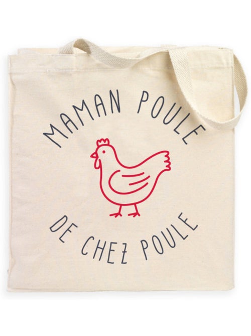 Totebag MAMAN POULE DE CHEZ POULE - Kiabi Totebag MAMAN POULE DE CHEZ POULE - Kiabi