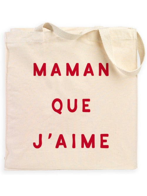 Totebag MAMAN QUE J'AIME 2 WAF - Kiabi Totebag MAMAN QUE J'AIME 2 WAF - Kiabi