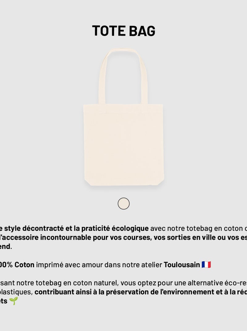 Totebag MAMIE POULE Beige - Kiabi