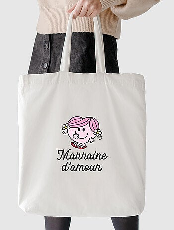 Totebag MARRAINE D AMOUR COEUR