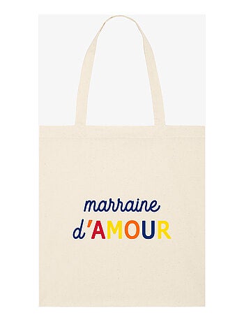Totebag MARRAINE D'AMOUR COLORÉE WAF