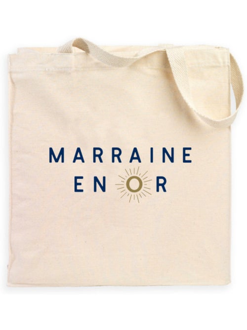 Totebag MARRAINE EN OR 2 WAF - Kiabi Totebag MARRAINE EN OR 2 WAF - Kiabi