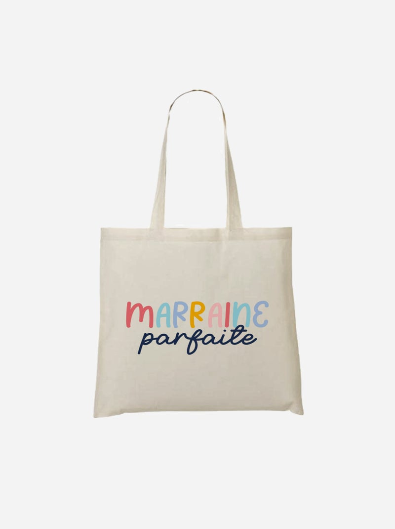 Totebag MARRAINE PARFAITE Beige - Kiabi
