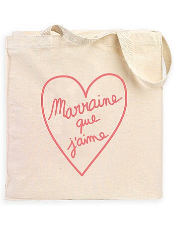 Totebag MARRAINE QUE J'AIME 2 WAF