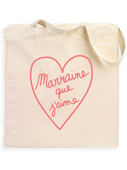 Totebag MARRAINE QUE J'AIME 2 WAF - Kiabi Totebag MARRAINE QUE J'AIME 2 WAF - Kiabi