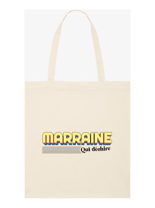 Totebag MARRAINE QUI DÉCHIRE 3 - Kiabi Totebag MARRAINE QUI DÉCHIRE 3 - Kiabi