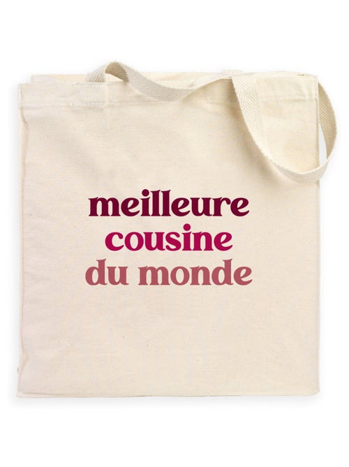 Totebag MEILLEURE COUSINE DU MONDE - Kiabi Totebag MEILLEURE COUSINE DU MONDE - Kiabi