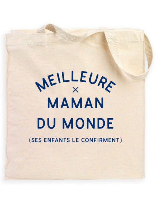Totebag MEILLEURE MAMAN DU MONDE (SES ENFANTS LE CONFIRMENT) 2 WAF - Kiabi Totebag MEILLEURE MAMAN DU MONDE (SES ENFANTS LE CONFIRMENT) 2 WAF - Kiabi