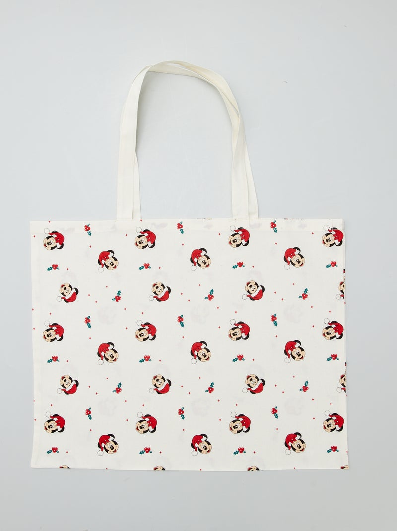 Totebag met Disney-print BIEGE - Kiabi