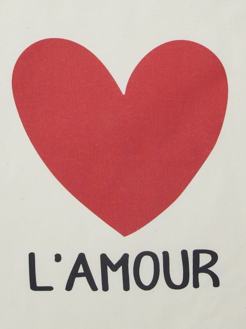 Totebag met print - Kiabi