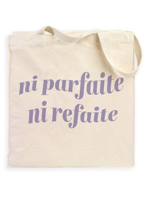 Totebag NI PARFAITE NI REFAITE - Kiabi Totebag NI PARFAITE NI REFAITE - Kiabi