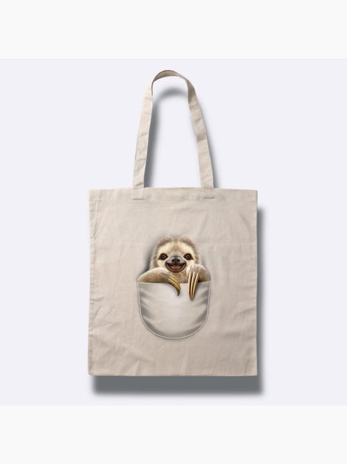 Totebag POCKET SLOTH - Kiabi Totebag POCKET SLOTH - Kiabi