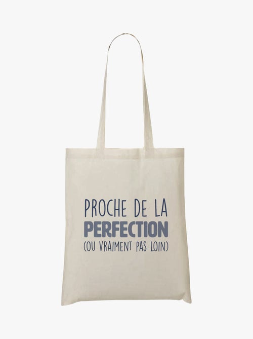 Totebag PROCHE DE LA PERFECTION - Kiabi Totebag PROCHE DE LA PERFECTION - Kiabi